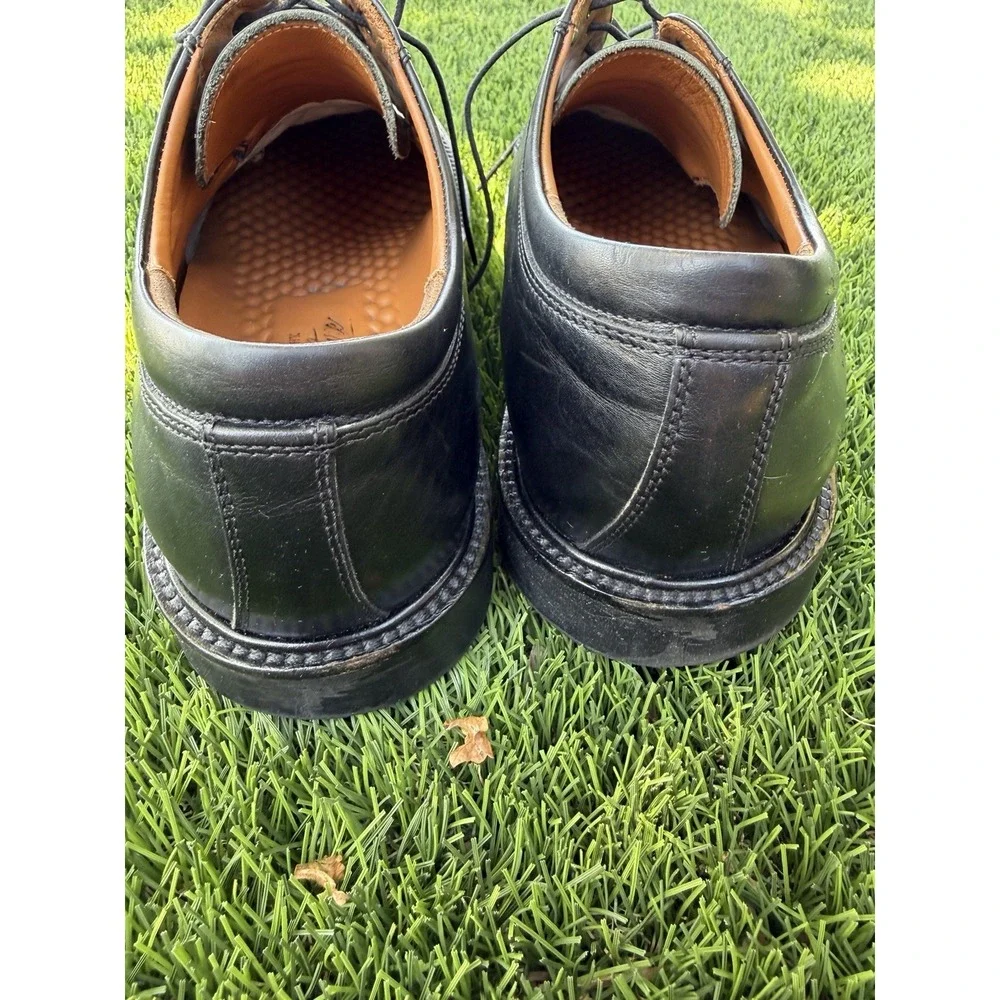 Johnston & Murphy Signature Series 15-3805 Black Leather Shoes 10.5 M Italy